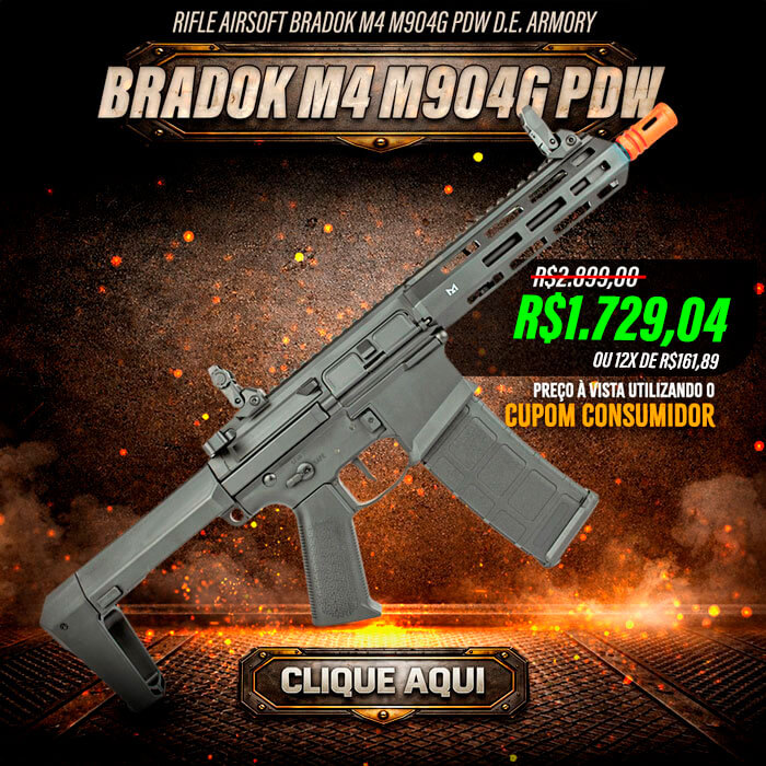 Rifle Airsoft Bradok M4 M904G PDW D.E. Armory